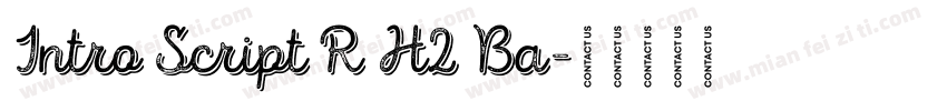 Intro Script R H2 Ba字体转换